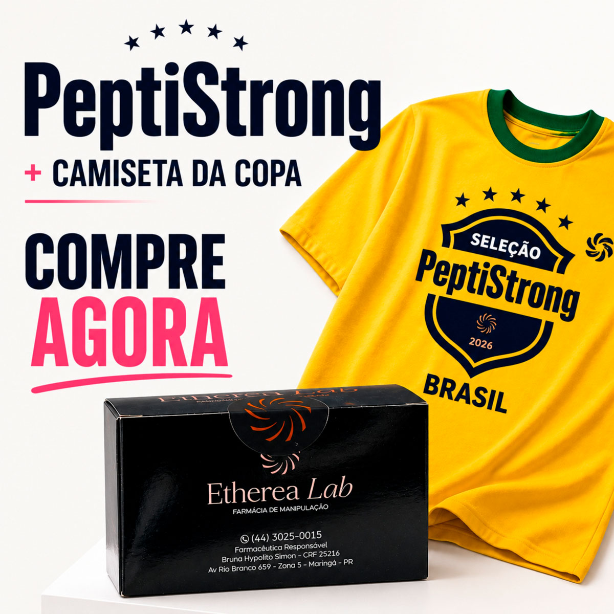 Peptistrong + Camiseta da Copa