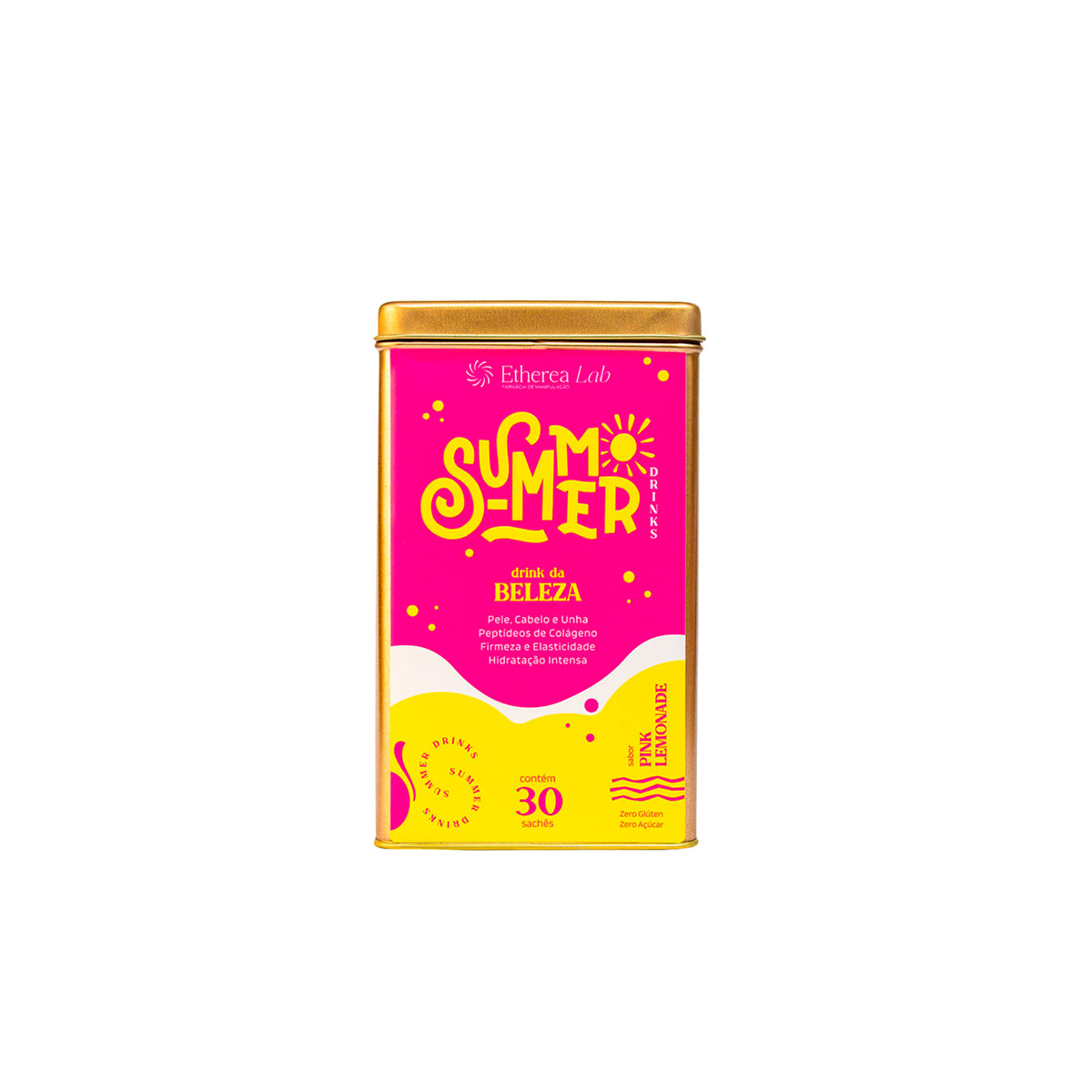 Summer Drinks Funcionais Beleza – Sabor Pink Lemonade