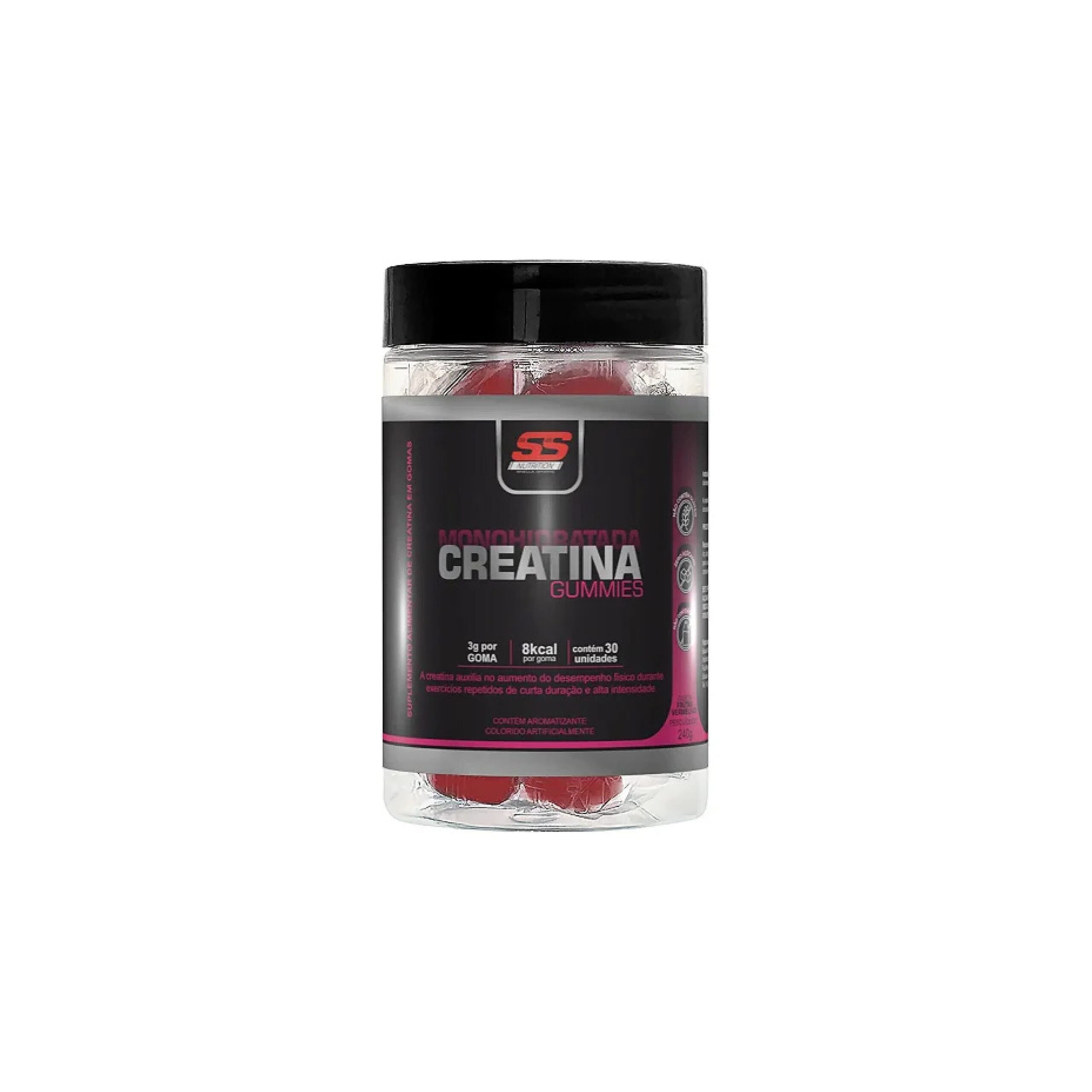 Creatina Gummies SS Nutrition – Sabor Frutas Vermelhas