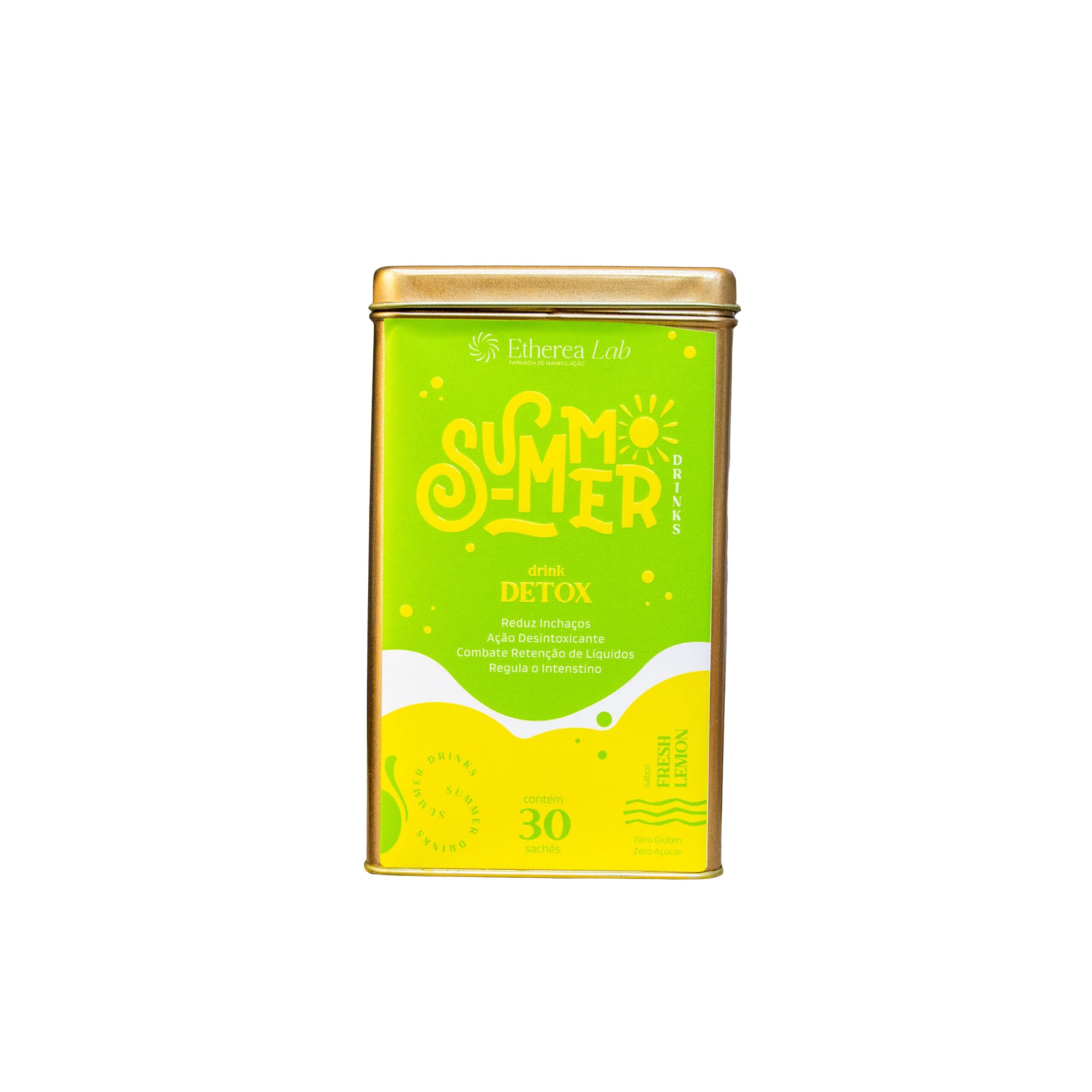 Summer Drinks Funcionais Detox – Sabor Fresh Lemon